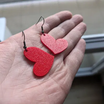 Bông tai hình trái tim thời trang cho phụ nữ