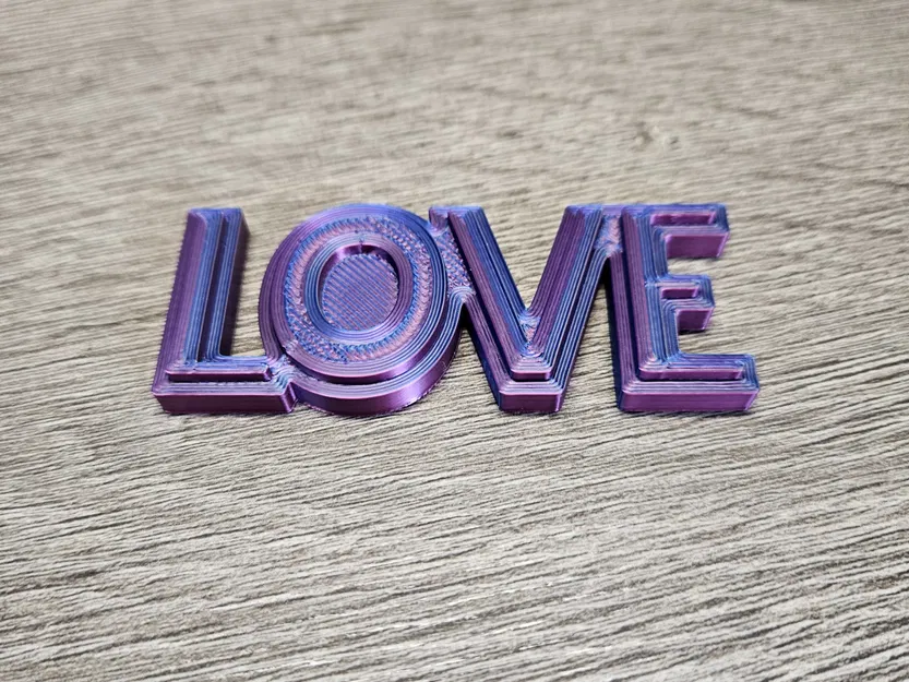 Nam châm tủ lạnh 3D hình chữ "LOVE" phong cách hiện đại - Image 1