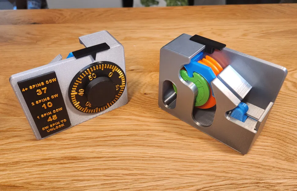 Khóa kết hợp cho két sắt loại 2 - Mô hình cơ chế khóa ngân h... - Image 1