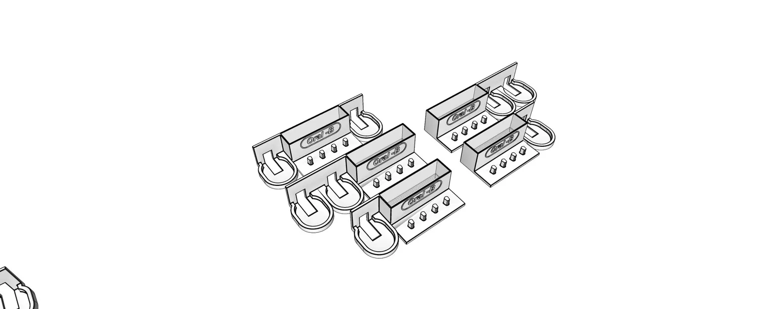 Giá đỡ bàn chải đánh răng cho bàn chải điện Oral-B - Image 1