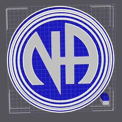 Biểu ngữ ánh sáng NA với đèn LED xung quanh hộp