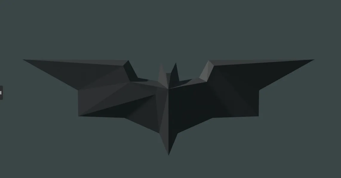 Trang trí tường biểu tượng dơi phong cách low poly - Image 1