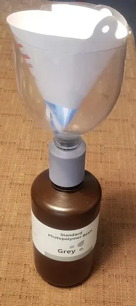 Bộ chuyển đổi phễu cho chai nhựa 2 lít dùng trong in SLA - Image 1