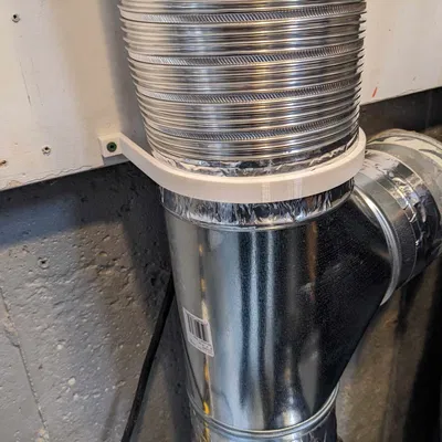 Giá đỡ ống gió 6 inch đơn giản bằng vít