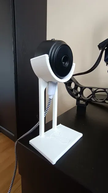 Giá đỡ camera tròn đơn giản với lỗ cáp USB - Image 2