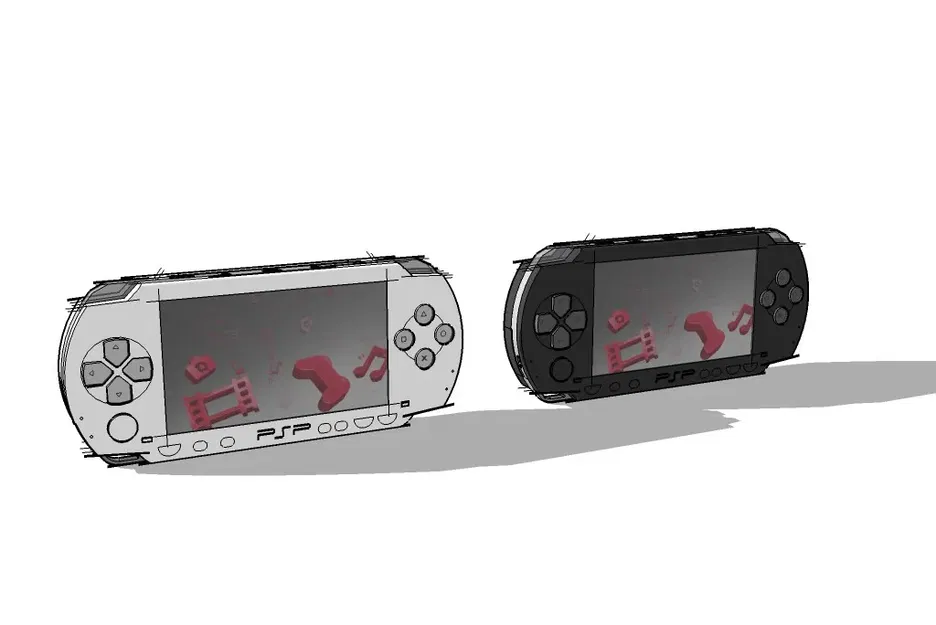 Mô hình Sony PSP 1000 (Phat) tỉ lệ 1/4 làm móc khóa - Image 1