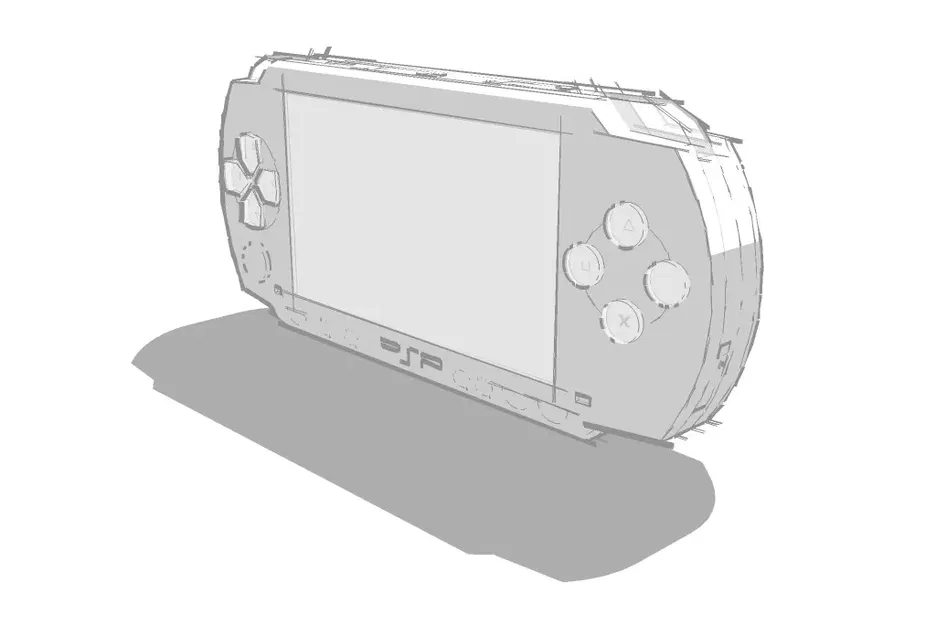 Mô hình Sony PSP 1000 (Phat) tỉ lệ 1/4 làm móc khóa - Image 2