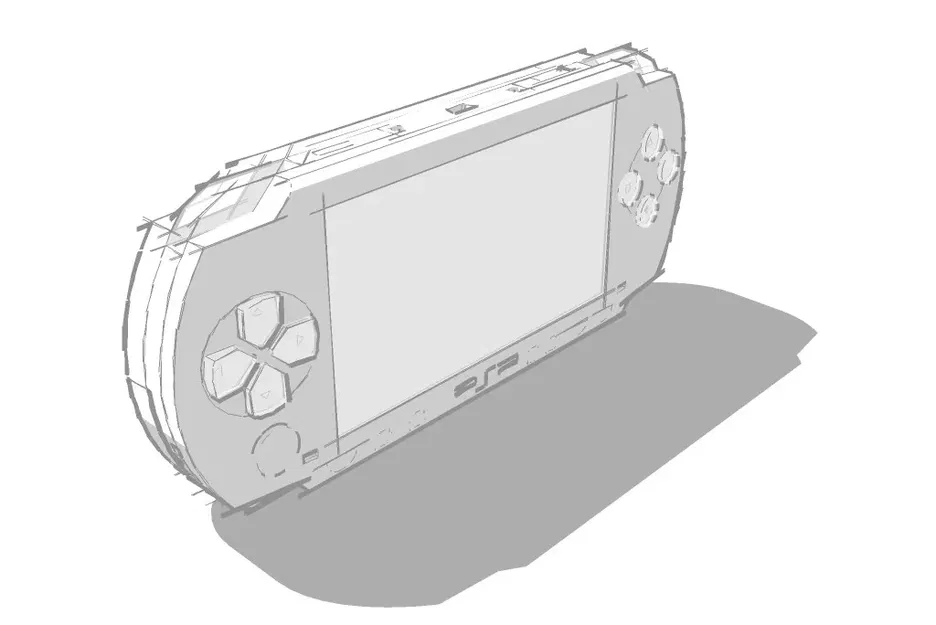 Mô hình Sony PSP 1000 (Phat) tỉ lệ 1/4 làm móc khóa - Image 3