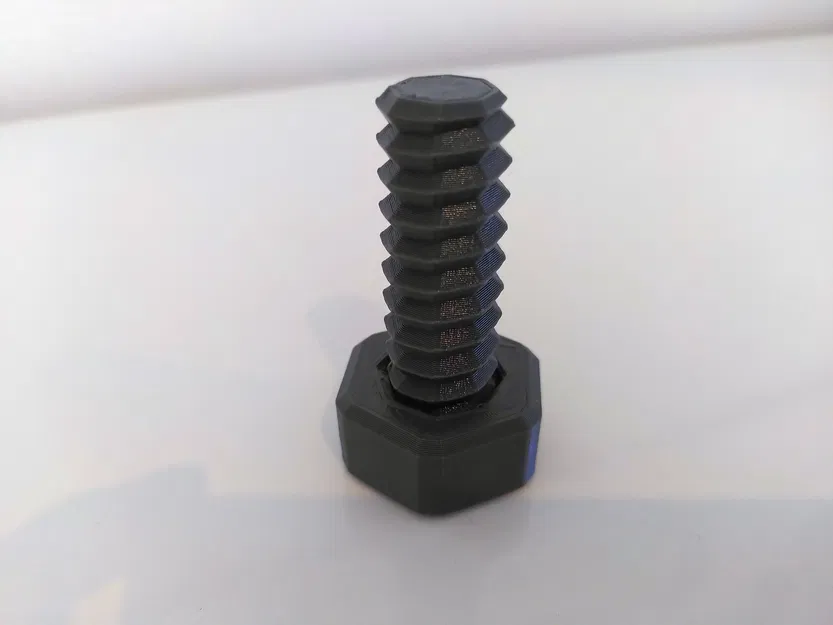 Đai ốc và ren với chân đế hình bát giác - Image 1