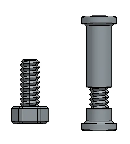 Đai ốc và ren với chân đế hình bát giác - Image 3
