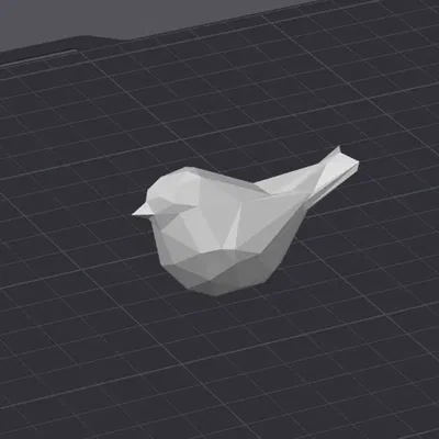 Chim lowpoly đơn giản cho mô hình 3D