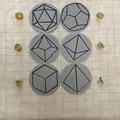 Bộ lót ly xúc xắc hình đa diện cho trò chơi D&D - Thumbnail 3