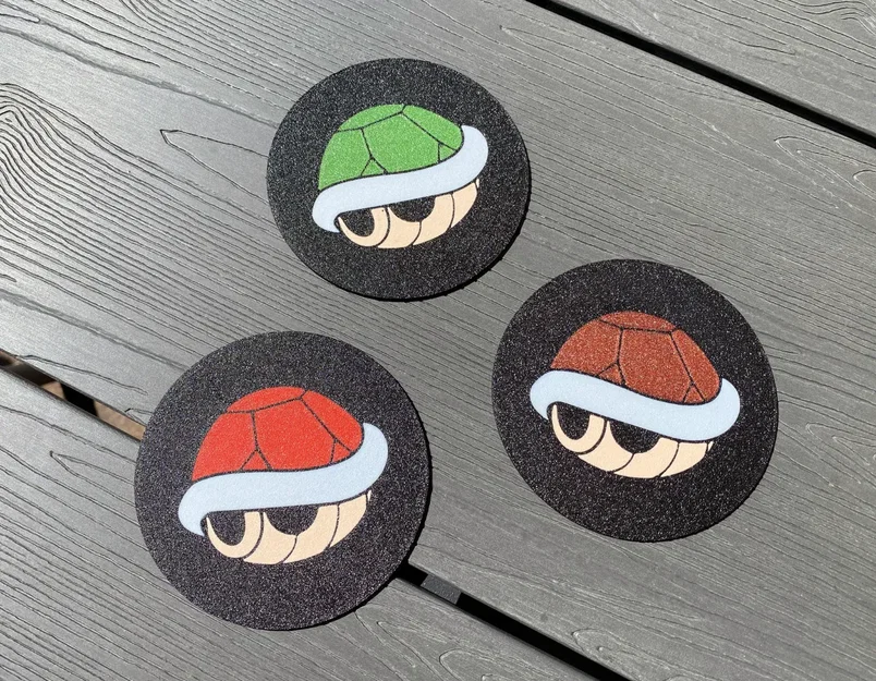 Giá đỡ cốc Mario Kart với vỏ đỏ/xanh - Image 1
