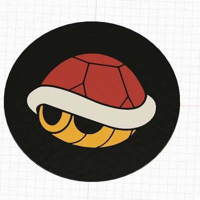 Giá đỡ cốc Mario Kart với vỏ đỏ/xanh