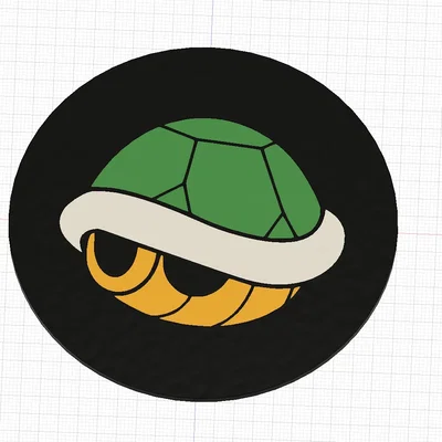 Giá đỡ cốc Mario Kart với vỏ đỏ/xanh