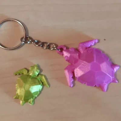 Rùa dễ thương phong cách low poly làm đồ trang trí