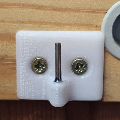 Giá đỡ trục và thanh rèm với móc vít