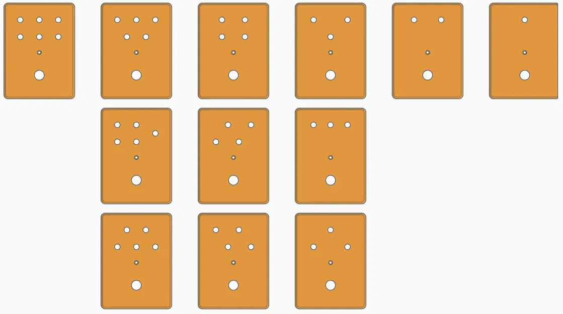 Hộp hiệu ứng guitar kích thước M với nhiều tùy chọn núm đi... - Image 1