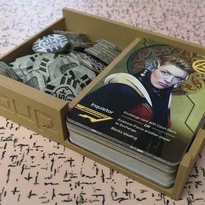 Bộ chèn trò chơi bàn Coup, phù hợp với thẻ mở rộng Reformation