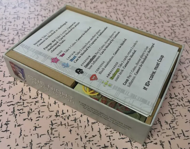 Bộ chèn trò chơi bàn Coup, phù hợp với thẻ mở rộng Reformation - Image 4