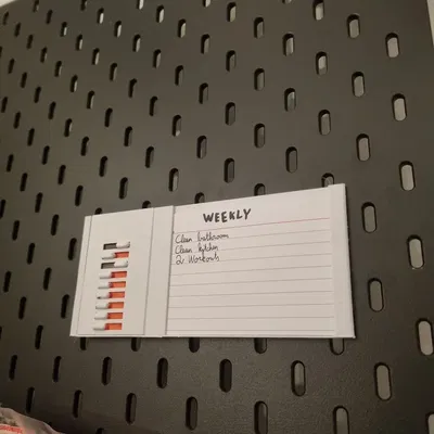 Danh sách TODO tái sử dụng cho thẻ ghi nhớ A7 và móc Skadis