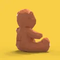 Gấu dễ thương phong cách low-poly cho in 3D - Thumbnail 5