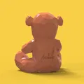 Gấu dễ thương phong cách low-poly cho in 3D - Thumbnail 6