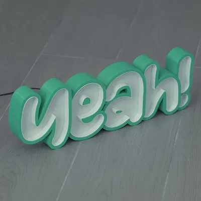 Bảng hiệu LED nghệ thuật với chữ cái phát sáng