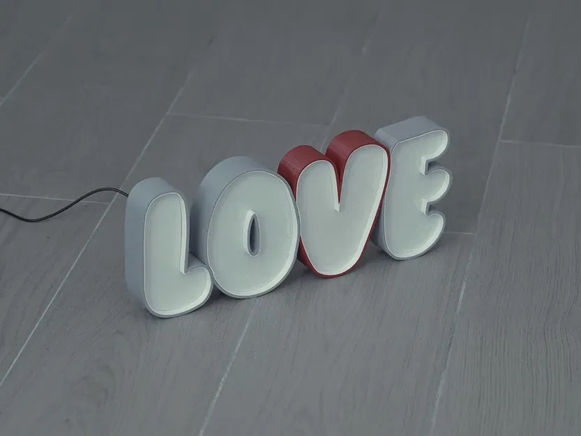 Biển hiệu LED hình trái tim trang trí nội thất - Image 3