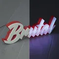 Đèn Marquee LED phong cách Brutal - Thumbnail 1