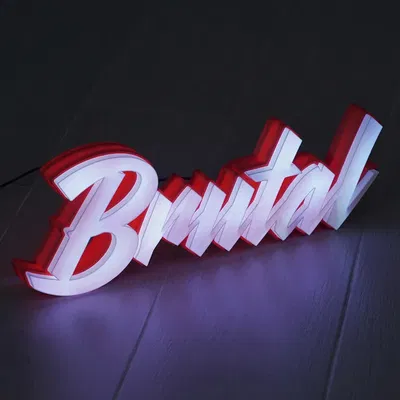 Đèn Marquee LED phong cách Brutal