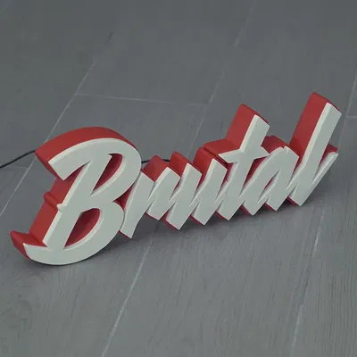 Đèn Marquee LED phong cách Brutal