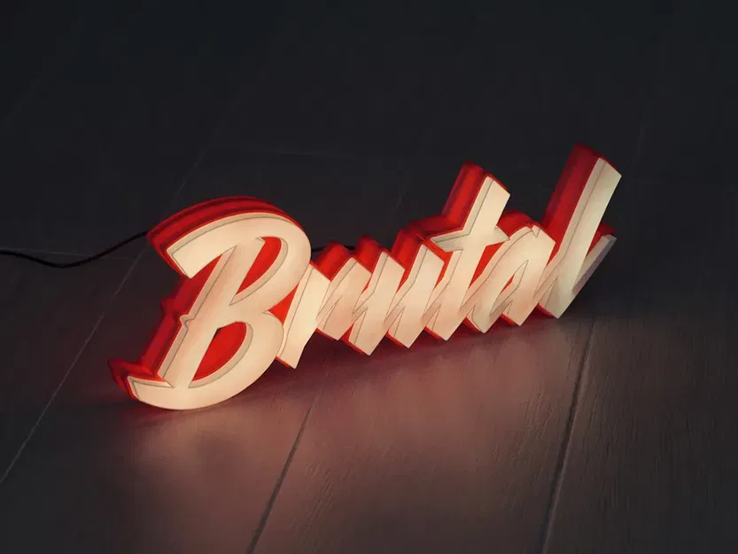 Đèn Marquee LED phong cách Brutal - Image 4