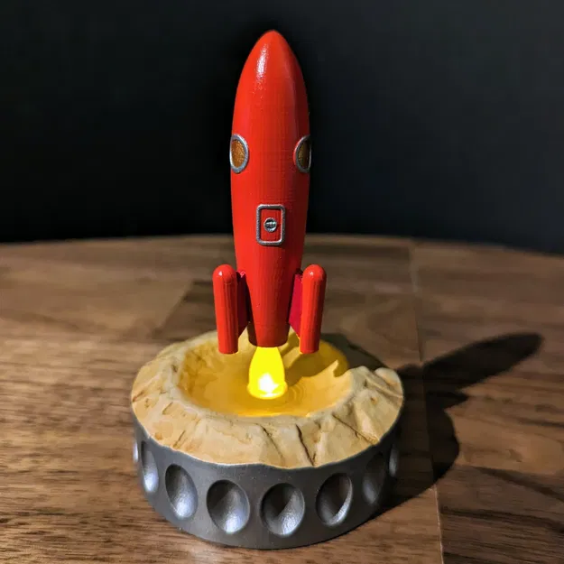 Tên lửa ánh sáng điện với đế trang trí độc đáo - Image 1