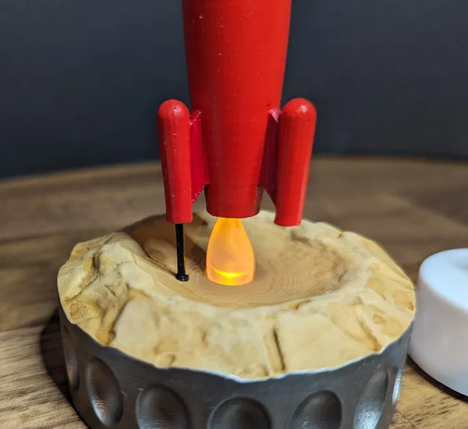 Tên lửa ánh sáng điện với đế trang trí độc đáo - Image 5