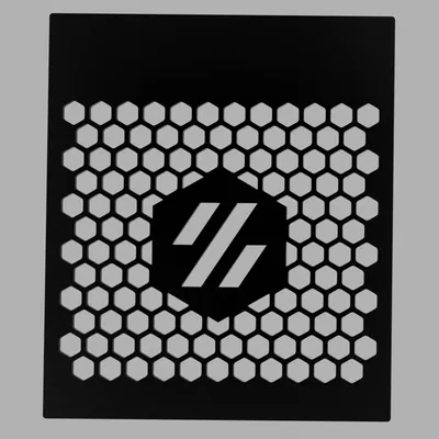 Nắp sau Voron V0.1/V0.2 với lỗ hình lục giác cho tản nhiệt tố...