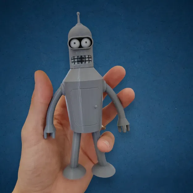 Nhân vật Bender dễ in 3D với các bộ phận di động - Image 1