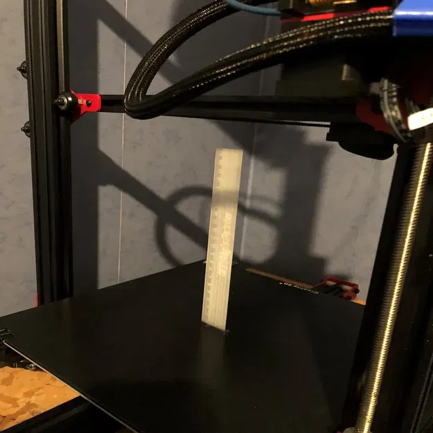 Thước kẻ 21 cm in PLA trong suốt, có độ chia rõ ràng - Image 2