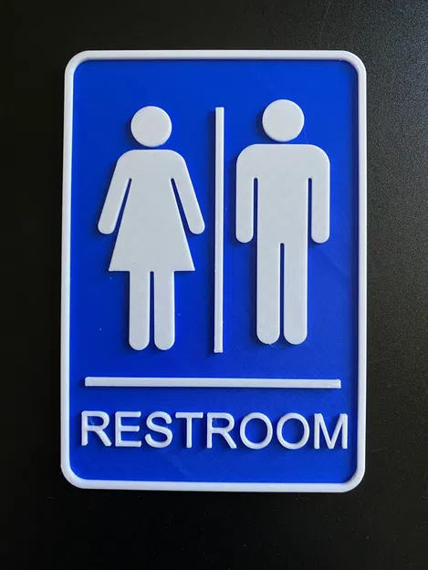 Biểu tượng nhà vệ sinh unisex cho phòng tắm bể bơi - Image 1