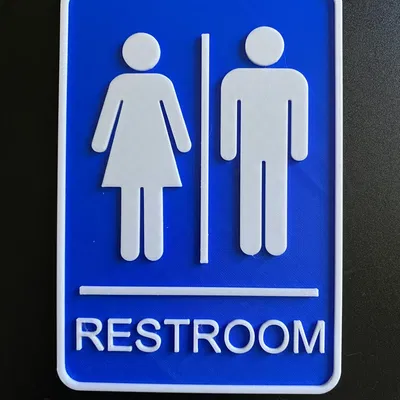 Biểu tượng nhà vệ sinh unisex cho phòng tắm bể bơi