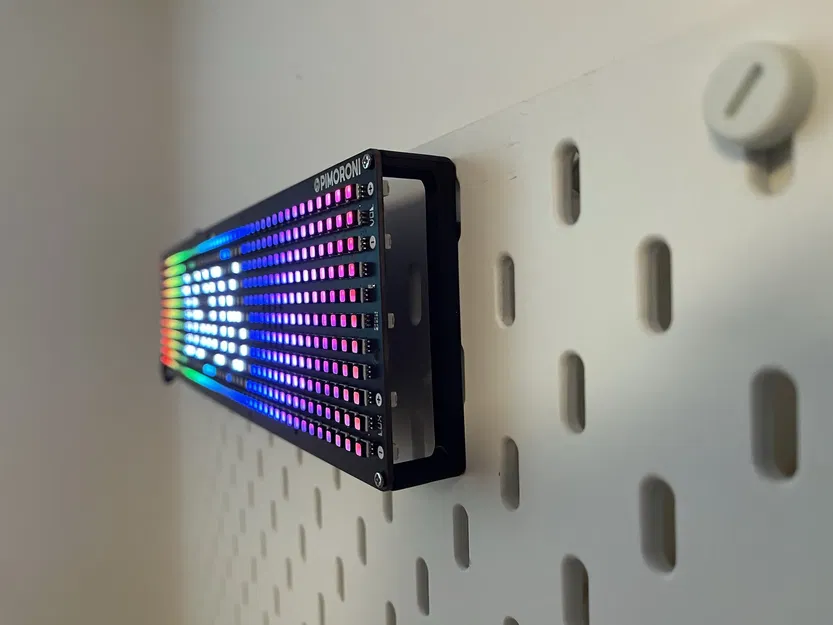 Giá đỡ lắp đặt bảng LED Pimoroni Galactic Unicorn trên Skadis - Image 1