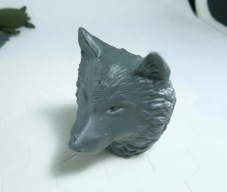 Tượng đầu sói chi tiết cao poly - Image 2