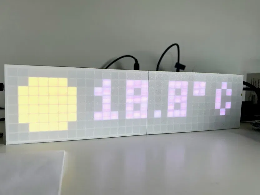 Vỏ đèn LED ma trận 8x32 cho hiển thị trạng thái - Image 2