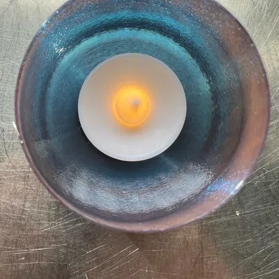 Bộ vỏ đèn tealight trong suốt kiểu dáng hoa văn