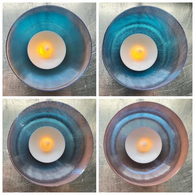 Bộ vỏ đèn tealight trong suốt kiểu dáng hoa văn - Image 3