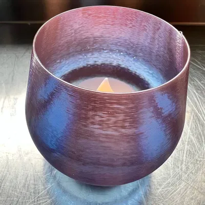 Bộ vỏ đèn tealight trong suốt kiểu dáng hoa văn