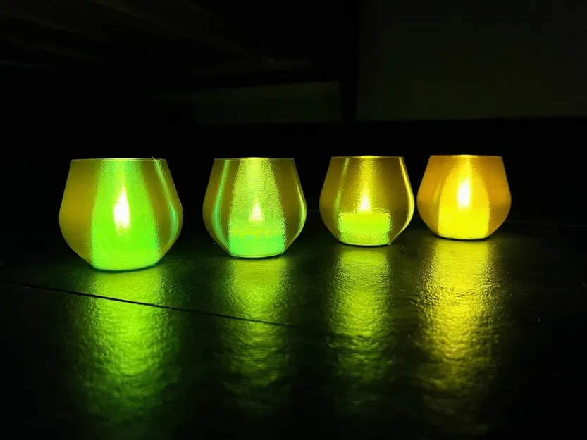 Bộ vỏ đèn tealight trong suốt kiểu dáng hoa văn - Image 5