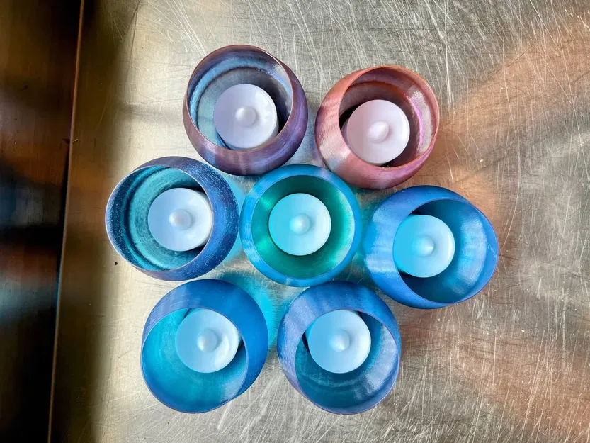 Bộ vỏ đèn tealight trong suốt kiểu dáng hoa văn - Image 8