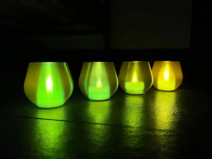 Bộ vỏ đèn tealight trong suốt kiểu dáng hoa văn - Image 9