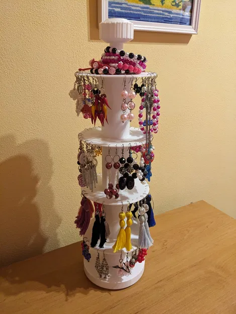 Giá đỡ hoa tai xếp chồng tiện lợi cho phụ nữ - Image 1